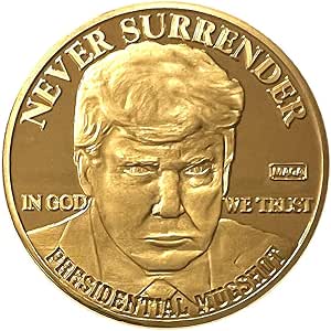 Trump Mugshot Golden Proof Coin by Proud Patriots | Trump Collectibles, Trump Gifts, Trump 2024, The Original Trump Coin