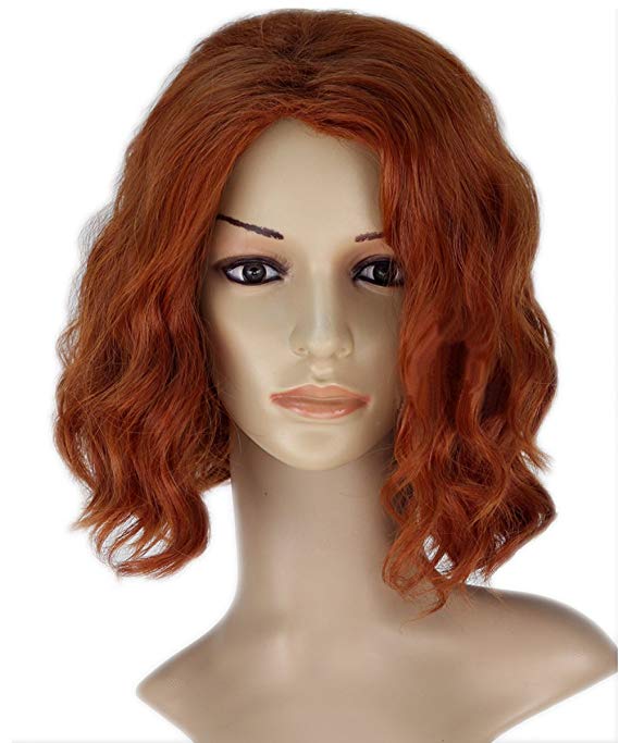 Xcoser Avengers Cosplay Black Widow Wig Womens for Halloween