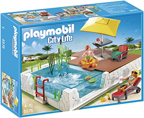 Playmobil 5575 City Life Luxury Mansion Swimming Pool with Terrace