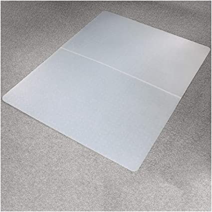 Marvelux Polypropylene Foldable Chair Mat for Low Pile Carpets and Carpet Tiles (up to 1/4" Thick), 35.5" x 46" White Office Carpet Protector, Rectangular, Eco-Friendly, Multiple Sizes