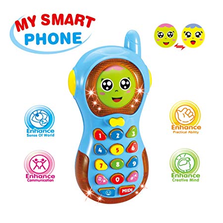 Baby Toys Phone 6 Months, Toys for 1-3 Year Old Baby Boys Girls Gift Phone for 3-12 Months Girl Boy Kids Phone Toy for 9-18 Month Baby Toy Age 1 2 Baby Toddlers Birthday Gift Baby