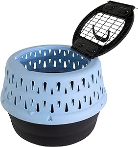 Petmate Get Around Cat Carrier top load Kennel for Cats, up to 20 Pounds, Blue, 19 Inches Wide