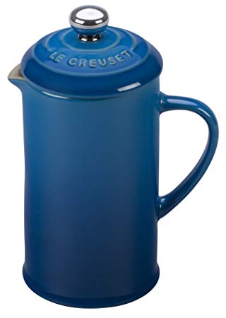 Le Creuset of America PG8200-0559 Stoneware Petite French Press, 12 oz, Marseille,