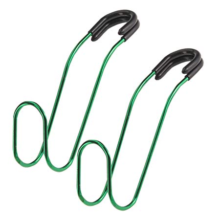 High Road Contour CarHooks Car Headrest Hangers - 2 Pack (Green)