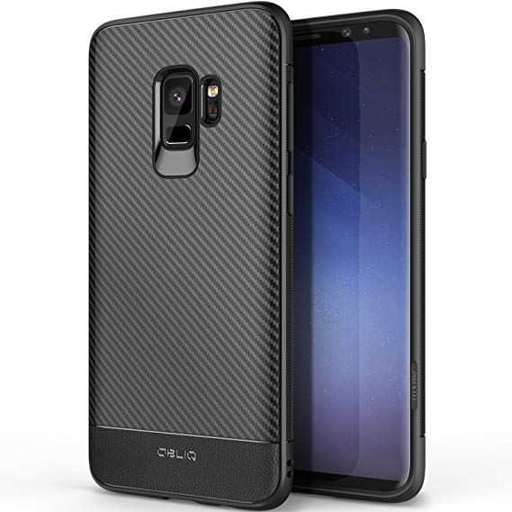 Galaxy S9 Case, OBLIQ [Flex PRO][Carbon Black], Premium Slim Single Layered TPU case, Durable and Flexible with Drop Protection and Anti-Shock Technology for The Samsung Galaxy S9 (2018)