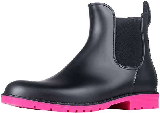 Asgard Women's Ankle Rain Boots Waterproof Chelsea Boots