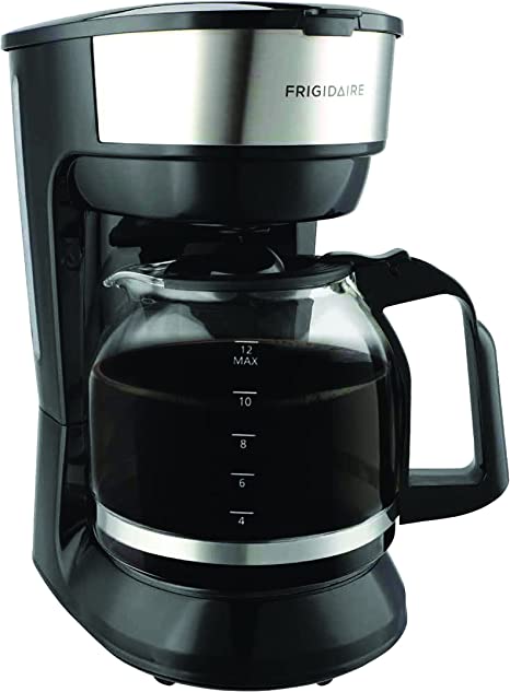 Frigidaire ECMK1200, 12 Cup Coffee Maker With 1.8l Capacity, Boil-Dry Protection, Anti Drip Function, Stainless Trim