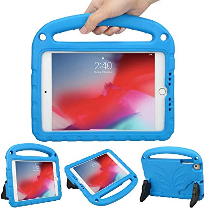 HDE Kids Case for iPad Mini 1/2/3/4/5 Lightweight Shockproof Case with Handle and Kickstand for Apple iPad Mini 5 (2019), Mini 4, Mini 3, Mini 2 and Original Mini Tablet