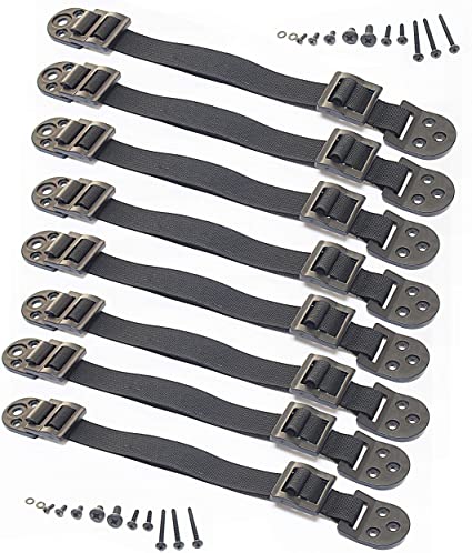 Anti-Tip Television and Furniture Anchor Strap for Child Safety (4 Pairs) by Boxiki Kids. Quakehold and Safety Straps for Child Proofing Your Home.… (Black)