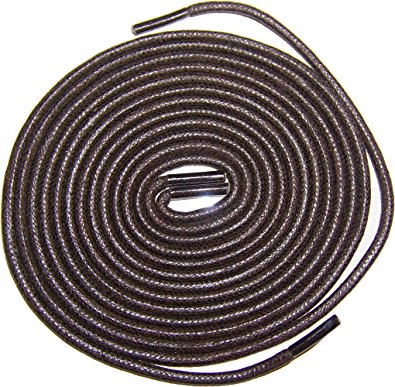 Shoeslulu 20-47" Premium Round Waxed Canvas Shoelaces Bootlaces