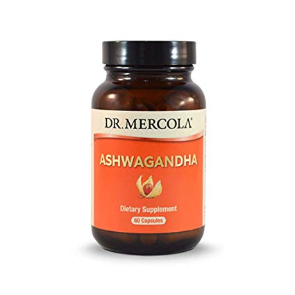 Dr. Mercola Organic Ashwagandha Root Powder, 800mg – 60 Capsules – Indian Ginseng, Withania Somnifera – Natural Adaptogen Supplement: Reduce Stress, Anxiety & Depression – Supports Thyroid Health