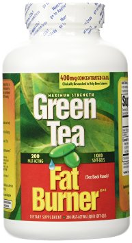Green Tea Fat Burner? 150 Liquid Soft-Gels (Maximum Strength 100% Pure Extract)