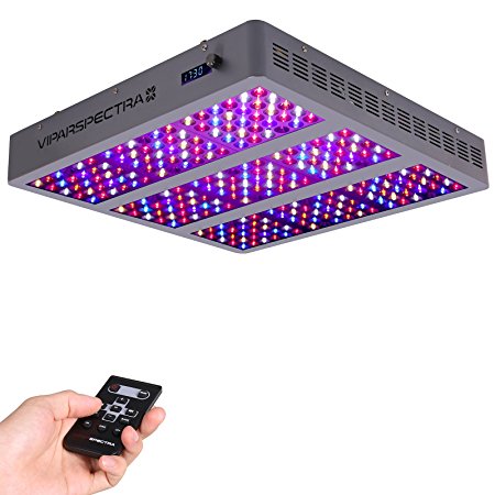 VIPARSPECTRA Timer Control Series VT1350 1350W LED Grow Light - Dimmable VEG/BLOOM Channels 12-Band Full Spectrum for Indoor Plants