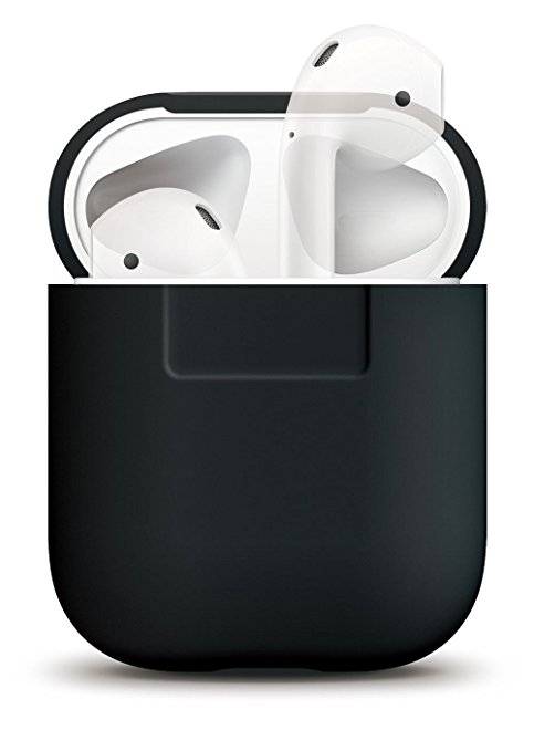 elago AirPods Silicone Case [Black] - [Extra Protection][Perfect Fit][Hassle Free] - for AirPods Case