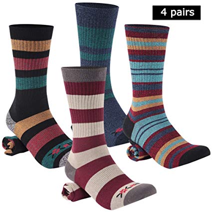 Ristake Mens Flag Dress Novelty Cotton Crew Moisture Wicking Socks Best for Business&Wedding&Casual Use, 1/2/4 Pairs