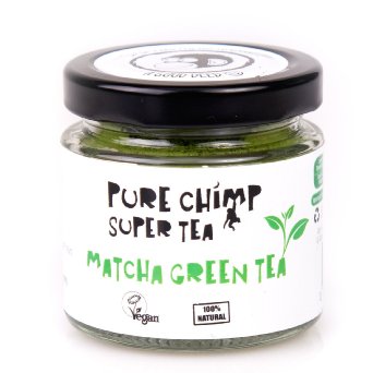 PureChimp Super Tea (Matcha Green Tea Powder) 50g - Ceremonial Grade From Japan - All Natural & Vegan