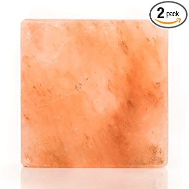 Himalayan Chef Multi-Purpose Salt Hand Carved 2 x 4 x 8 Block Cooking Salt Plate, 5-Pounds (2-Pack)