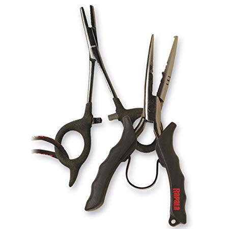 Rapala Tool Combo  5 1/2 Forceps / 8 1/2 Pliers / Dual Sheath w/Belt Clip