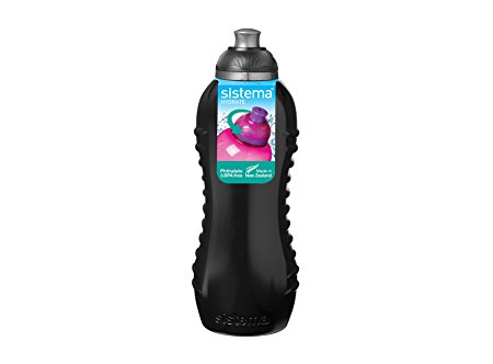 Sistema Hydrate Twist 'n' Sip Water Bottle, 460 ml - Black