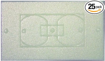L.H. Dottie WPI25 Wall Plate Insulation Gasket, 25-Pack