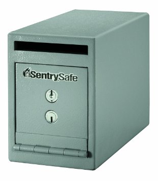 SentrySafe UC-025K Solid Steel Drop Slot Safe, Gray