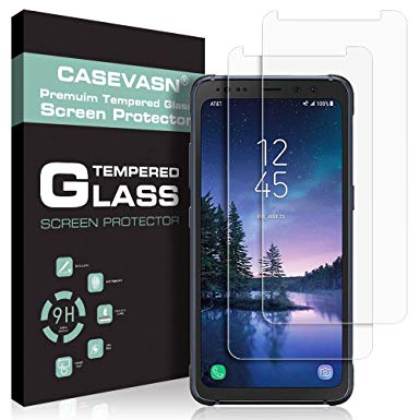 [2-Pack] CASEVASN for Samsung Galaxy S8 Active Screen Protector [Tempered Glass] 9H Hardness with Lifetime Replacement Warranty [Not Fit for Galaxy S8 / Galaxy S8 Plus]