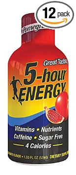 5 Hour Energy Energy Shots, Pomegranate, 12 pk