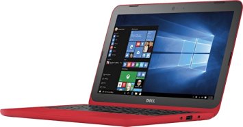 2016 Newest Dell Inspiron 11.6" Premium High Performance Widescreen Laptop, Intel Celeron, 2GB RAM, 32GB SSD, HDMI, Bluetooth, Webcam, MaxxAudio, Windows 10, Red