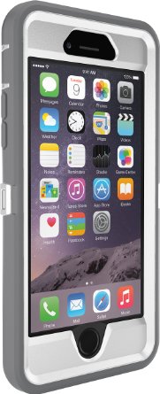 OtterBox Defender Series 3 Layer Belt-clip Holster Case for iPhone 6 Retail Packaging - WhiteGrey