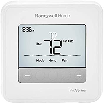 HONEYWELL TH4110U2005/U HONEYWELL-TH4110U2005/U-T4 Pro Thermostat, Non-Programmable, 1H/1C, White