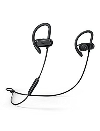 Soundcore Bluetooth Headphones, Spirit X Sports Earphones by Anker, with Wireless Bluetooth 5, 12-Hour Battery, IPX7 SweatGuard Technology, Secure Fit for Sport and Workouts