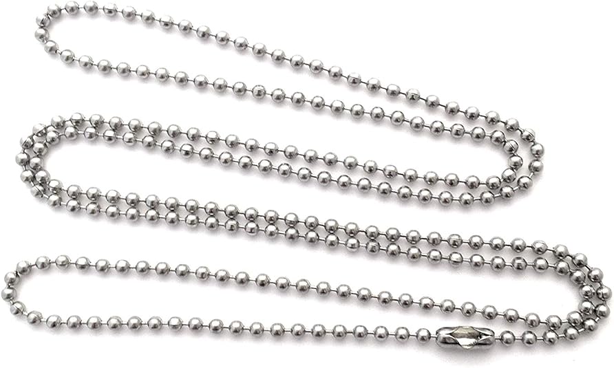 DragonWeave 2mm Fine Sterling Silver Ball Chain Necklace
