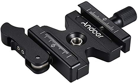 Andoer Quick Release Plate Clamp for Arca Swiss Tripod Ball Head Quick Release Plate