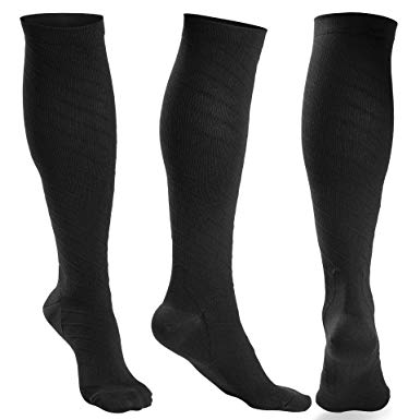 3 Pairs Compression Socks Women and Men - Athletic Fit For Running,Travel,Recovery,Pregnancy & Medical