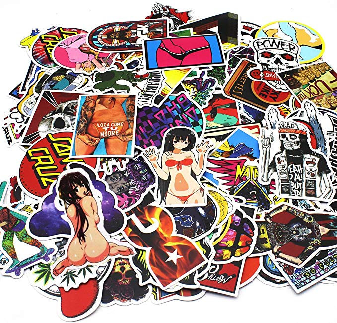 Nuoxinus Laptop Stickers 400pcs Waterproof Graffiti Vinyl Stickers, Car Stickers Motorcycle Bicycle Luggage Decal Graffiti Patches Skateboard Stickers - Not Repeat Cool Stickers Pack