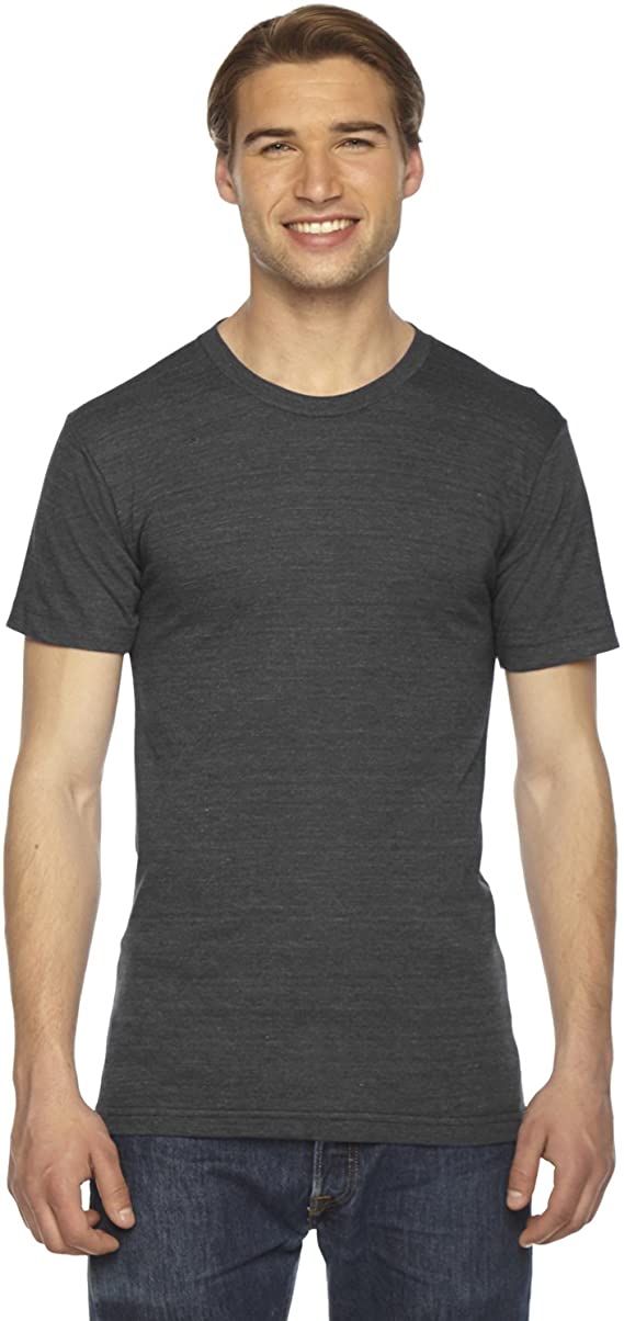 American Apparel Men's Tri-Blend Short Sleeve Track Shirt