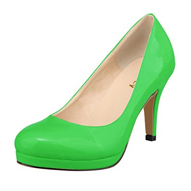 ZriEy women's Close Toe Dress Platform Pump Professional Ladies Stiletto Heel