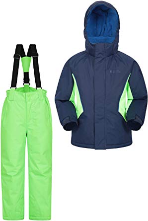 Mountain Warehouse Kids Ski Jacket & Pants Set – Winter Snowsuit Package