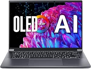 Acer Swift X 14 Laptop | 14.5" OLED 2880 x 1800 120Hz Calman Verified | Unlock AI Experiences | Intel Core Ultra 7 processor 155H | NVIDIA GeForce RTX 4060 | 16GB LPDDR5X | 1TB SSD | SFX14-72G-77NJ