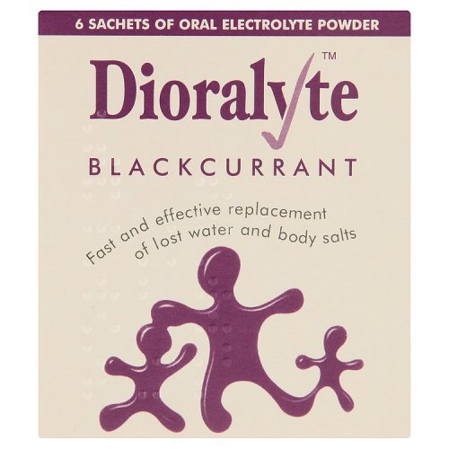 Dioralyte Supplement Replacement of Lost Body Water & Salts Sachets Blackcurrant Flavour, 6 Sachets