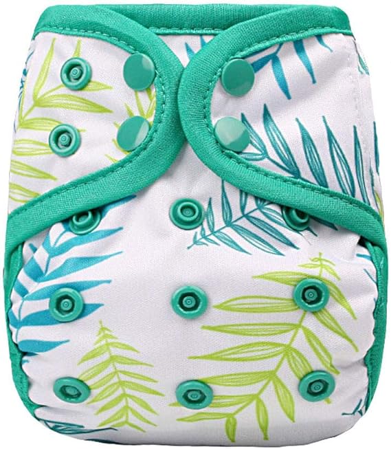 OsoCozy Newborn Cloth Diaper Covers - Adjustable Snap Fit & Double Leg Gussets for Baby Boys & Girls from 6-12 Pounds.