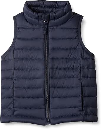 Amazon Essentials Girls and Toddlers' Lightweight Water-Resistant Packable Puffer Vest