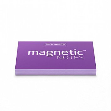 Brand New! MAGNETIC NOTES S (Stick without Any Adhesive, Stick to Any Surface) Eco-Friendly Material Self-Stick Notes Memo Note Paper Post It S-size (2 x 1.5-inch) 100Sheet *Violet Color