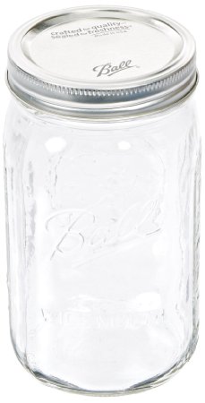 Jarden 52505 Wide Mouth Ball Jar, 32-Ounce, Case of 12