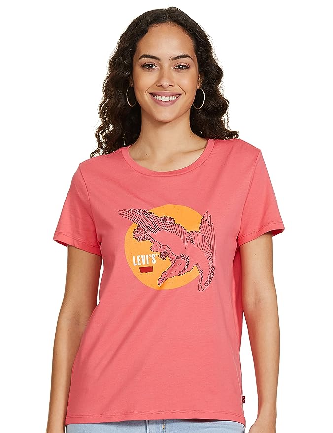 Levi's Women's Regular T-Shirt (23771-0334_Coral Paradise Pink M)