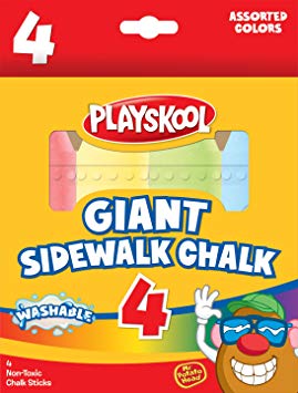 Playskool Giant Sidewalk Chalk 4 Count
