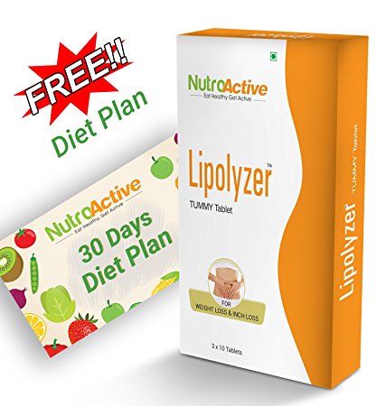 NutroActive Lipolyzer Tummy Tablets (30), Fat Burner, Fat Loss, Weight Loss Supplements, diet & nutrition, health and personal care, weight management product, weight loss products