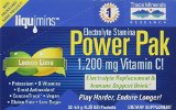 Trace Minerals Research Electrolyte Stamina Power Pak 1200mg Vitamin C Packets Lemon Lime 32 ea