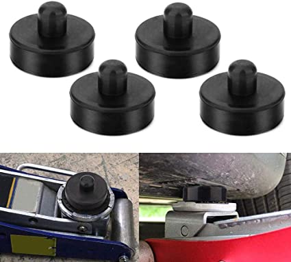 Tesla Model 3 Jack Pad Pucks Jack Lift Pad Adapter Tool,Lesgos Jack Lift Point Pad Adapter Chassis Dedicated Jack Lift Point Pad Adapter Jack Pad Tool Protects Battery & Paint (4Pcs)