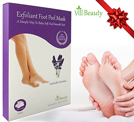2 Pairs Foot Mask, Soft Touch Foot Peel Mask Exfoliating, Best Foot Mask for Removing Dead Skin and Calluses Naturally, Perfect Foot Mask for Getting Smooth and Soft foot in 2018